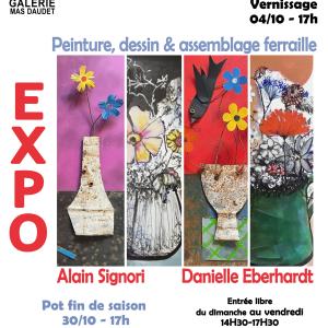 Exposition « Aux fleurs etc... » d’Alain Signori et Danielle Eberhardt,