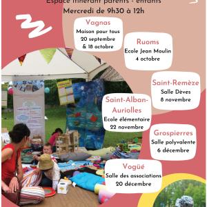 Les dates du parentibulle 2ème semestre 2023