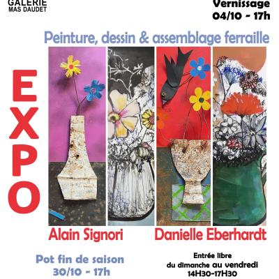 Exposition « Aux fleurs etc... » d’Alain Signori et Danielle Eberhardt,