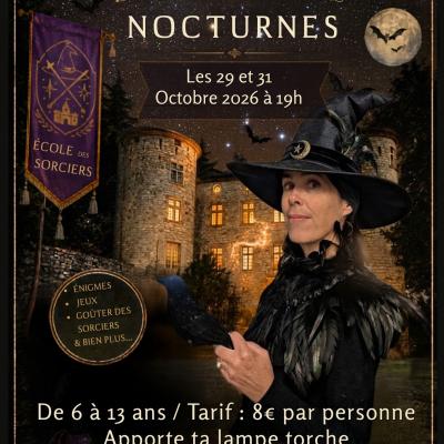 Nocturnes d'Halloween l'école des sorciers au Château de Vogüé