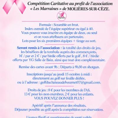 Octobre Rose au Golf du Château de Bournet