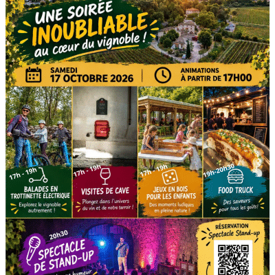 Soirée Vendanges d'Automne au domaine du Colombier