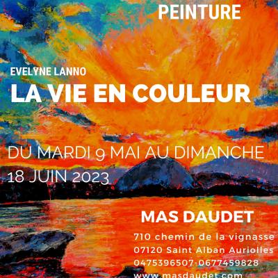 Exposition de peintures d'Evelyne Lanno, "La vie en couleur"