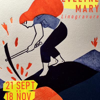 Exposition Evelyne Mary Linogravures