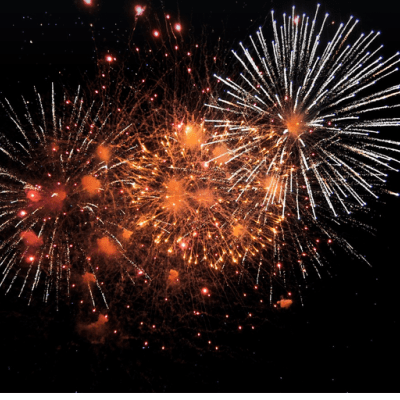 Feu d'artifice, pétanque et bal