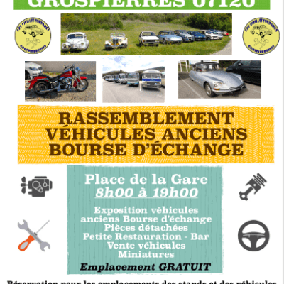 Rassemblement véhicules anciens et bourse d'échange