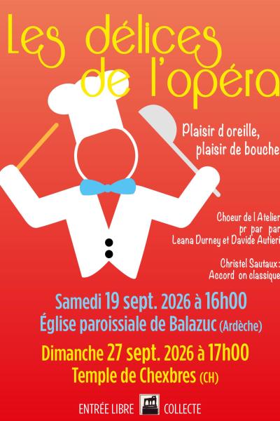 Concert chorale : Les délices de l'opéra