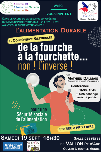 Conférence gesticulée "De la fourche à la fourchette et non l'inverse"