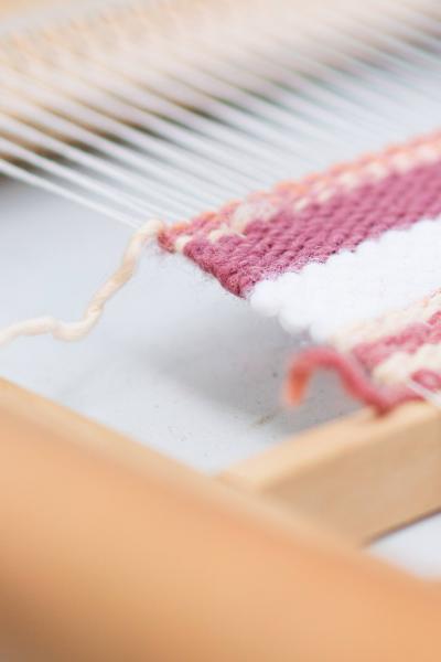 Démonstration de tissage au musée !