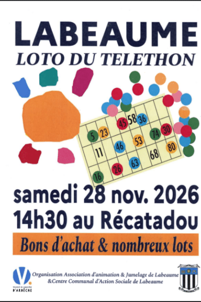 Labeaume - Loto du Téléthon