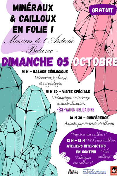Minéraux et cailloux en folie !