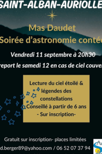 Soirée d'astronomie contée