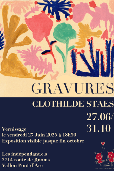 Vernissage Clothilde Staës Gravure Contemporaine