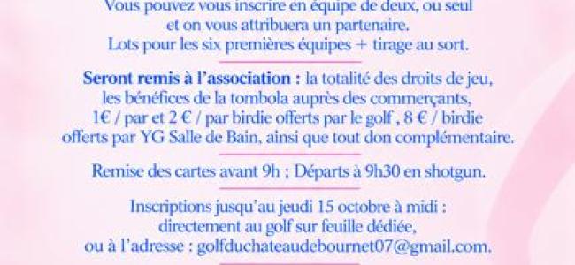 Octobre Rose au Golf du Château de Bournet