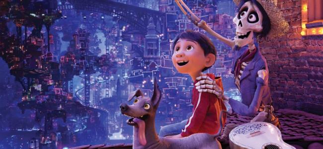 Projection du film d'animation "Coco"